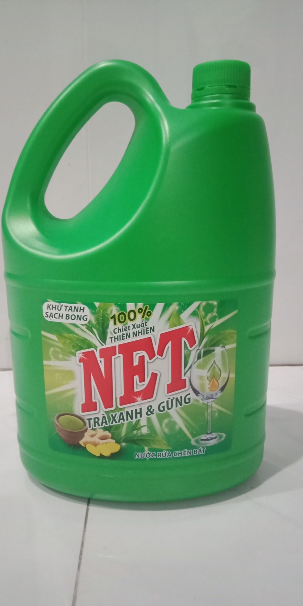 Nước Rửa chén NET Trà xanh & Gừng 4kg
