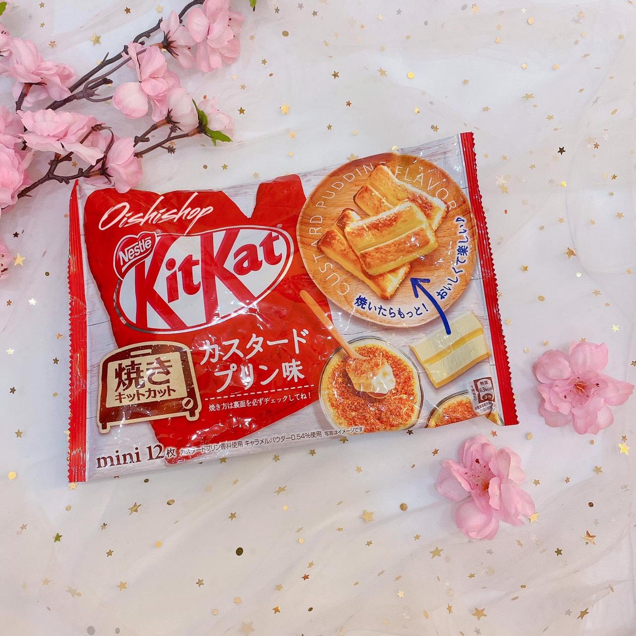 Kitkat pudding nướng