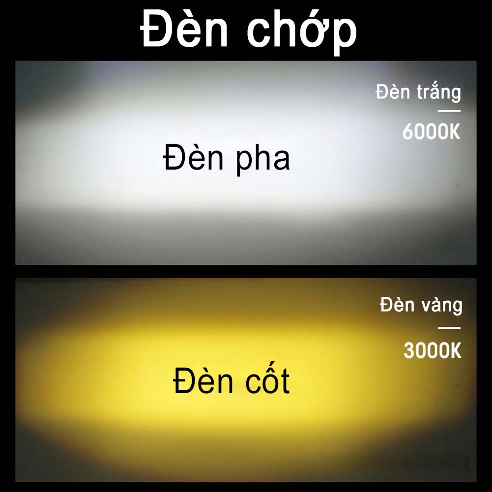 Đèn pha siêu sáng H4 LED, đèn pha/ cốt cho xe máy