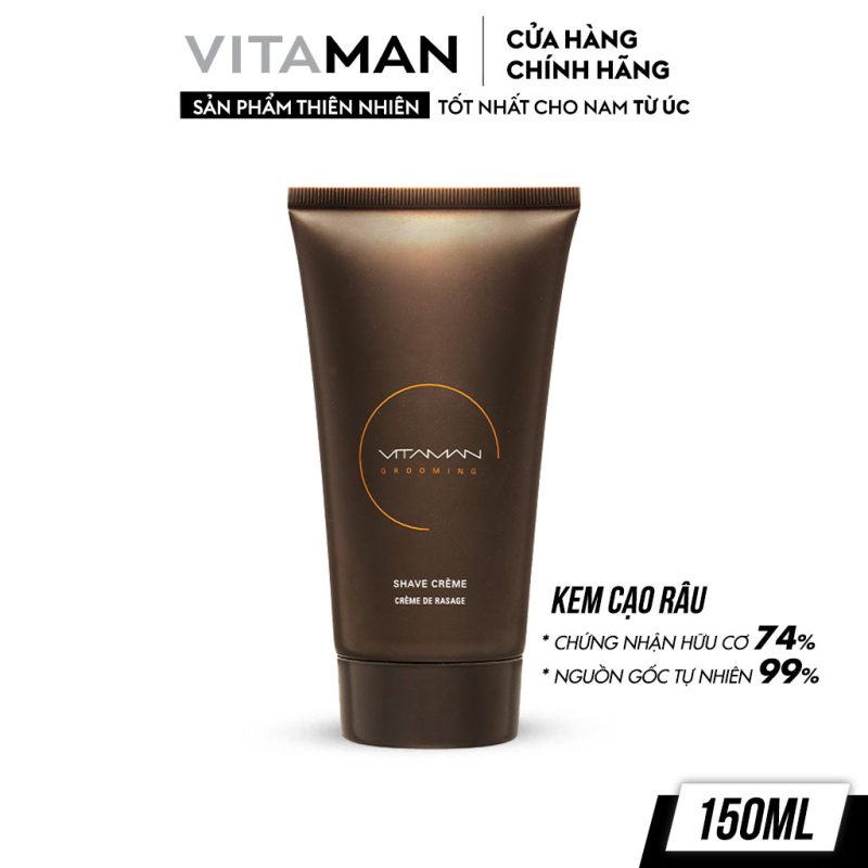 Kem Cạo Râu Dành Cho Nam Vitaman Grooming Shave Crème 150ml