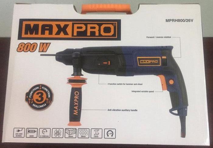 26mm Máy khoan búa 800W Maxpro MPRH 800/26V