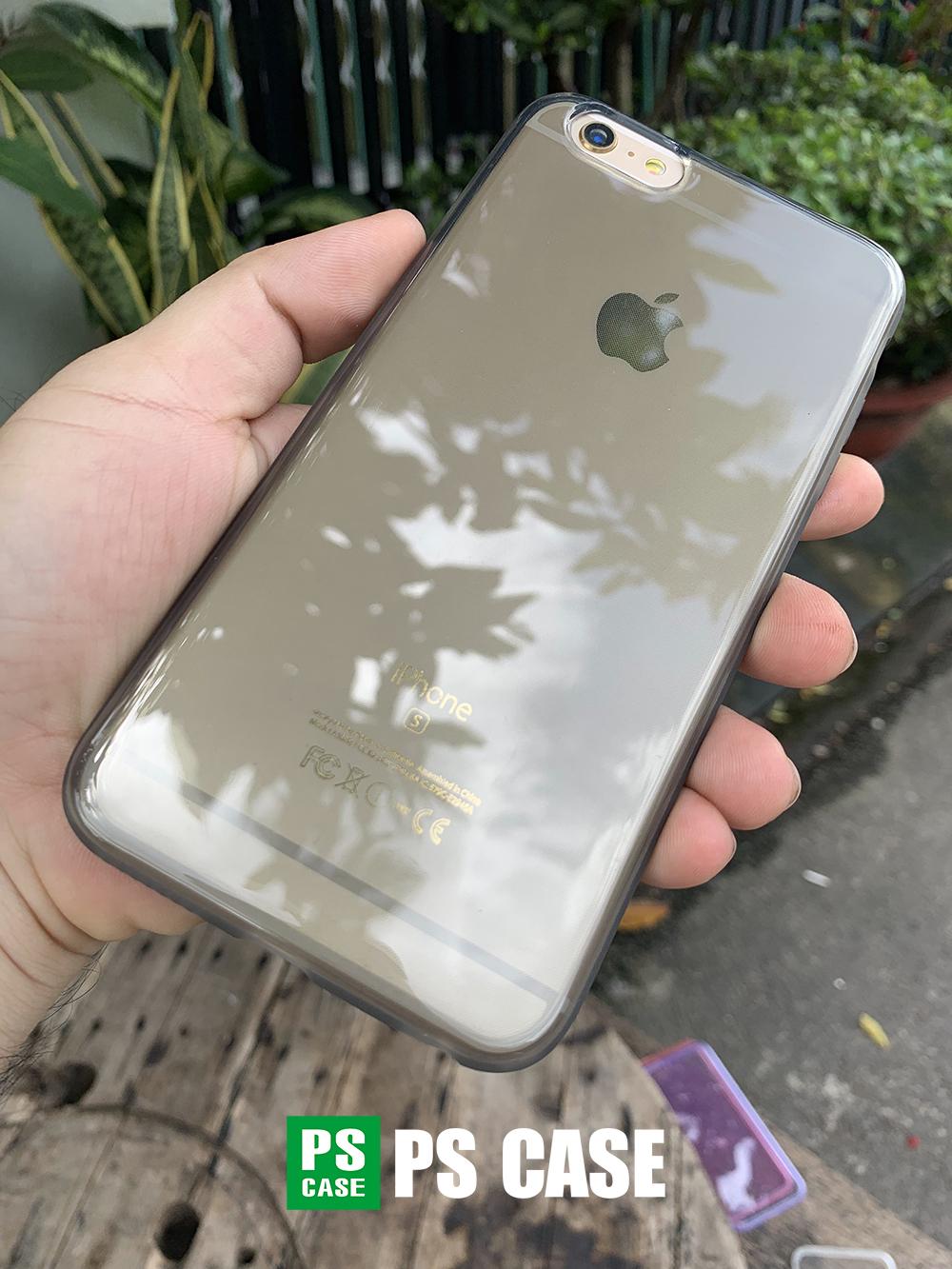 Ốp lưng dẻo đen mờ chống sốc cao cấp dành cho iPhone 6 Plus / iPhone 6s Plus - PS Case phân phối