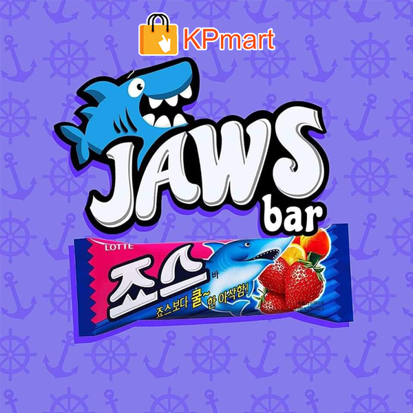 Kem cá mập dâu cam Hàn Quốc Lotte Jaws Bar 75ML