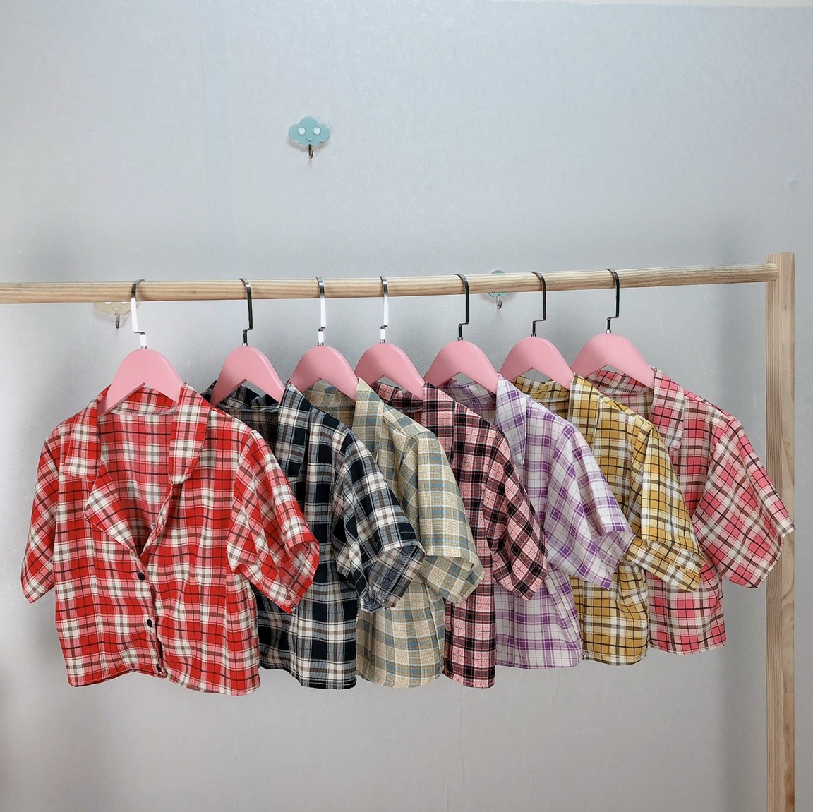 [HCM]Áo sơ mi caro cổ vest