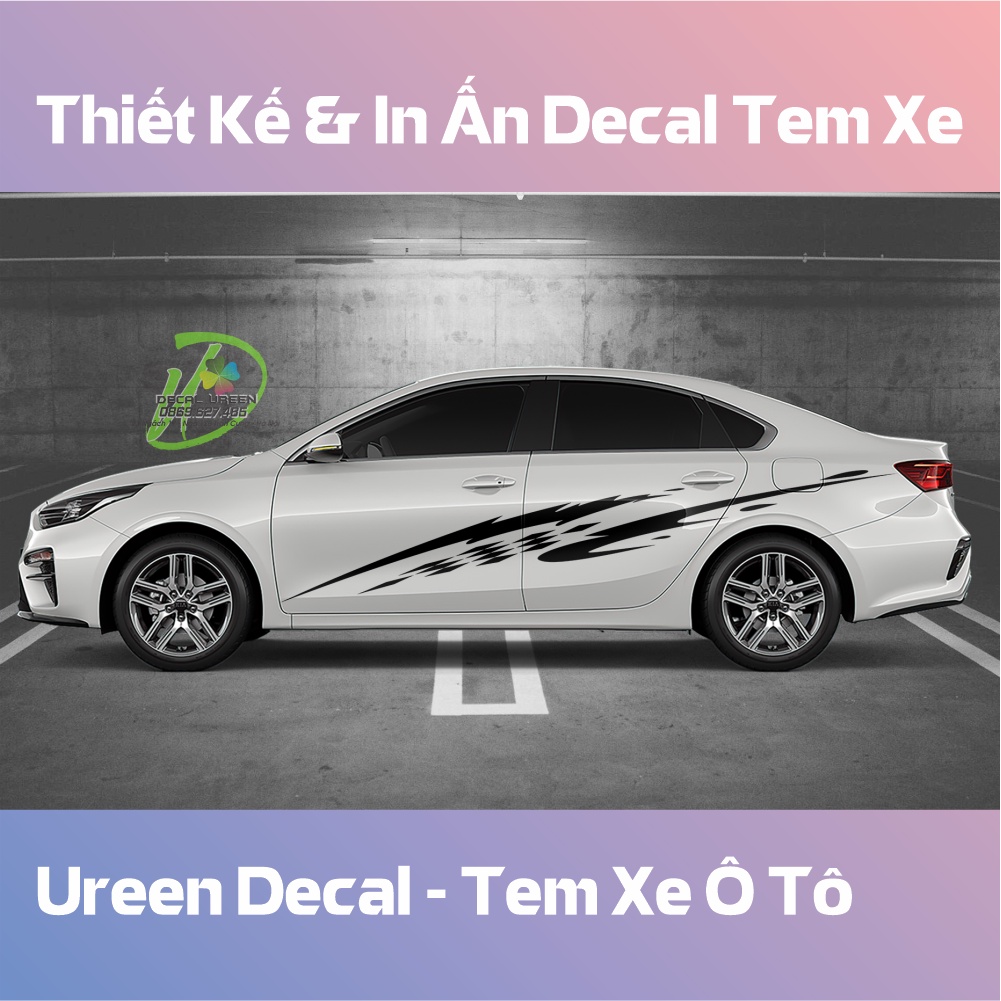 Decal Tem Xe Cerato 2019 - 2021 Mẫu 001