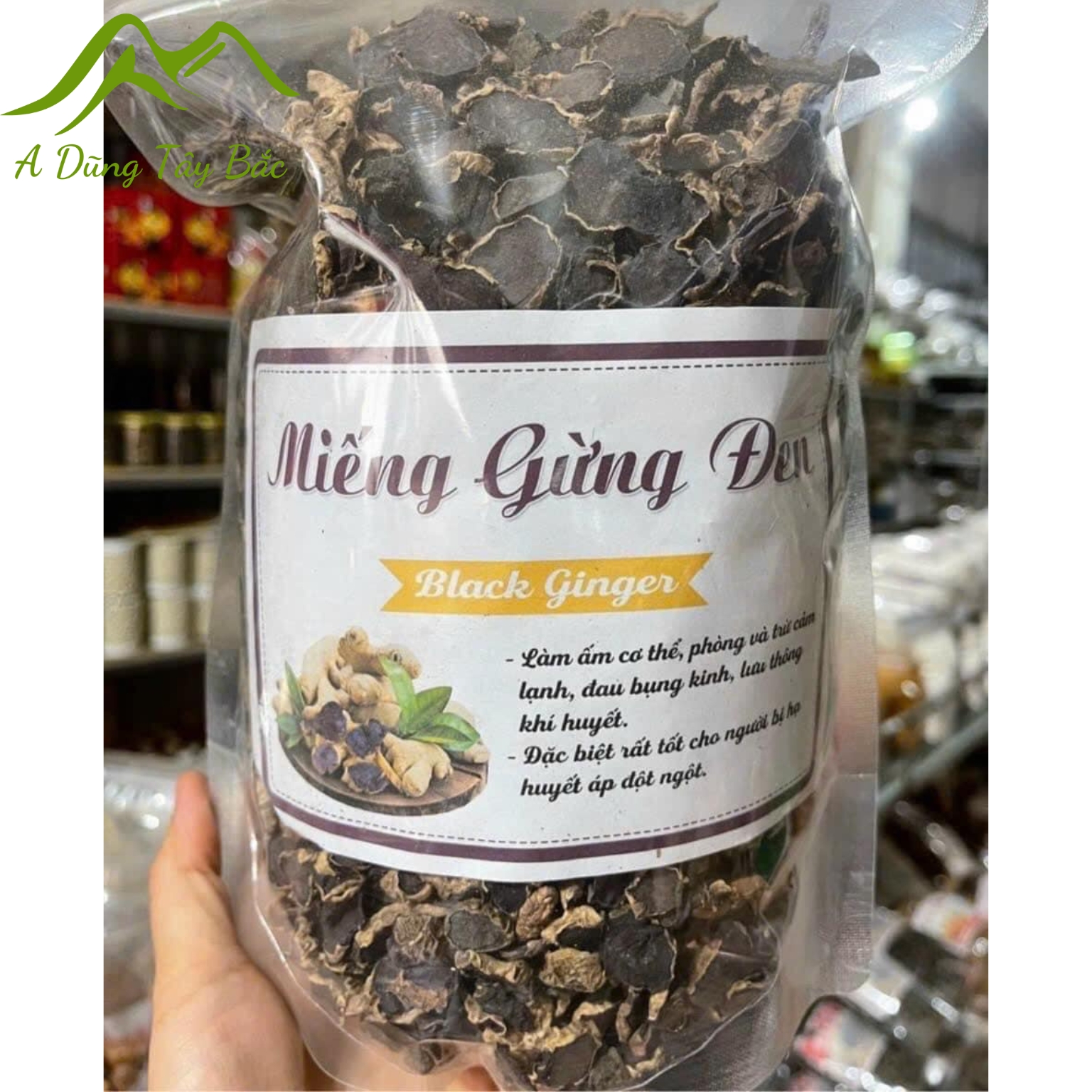 Gừng đen khô Tây Bắc loai 1 được sấy khô từ gừng đen tươi Sìn Hồ, Lai Châu