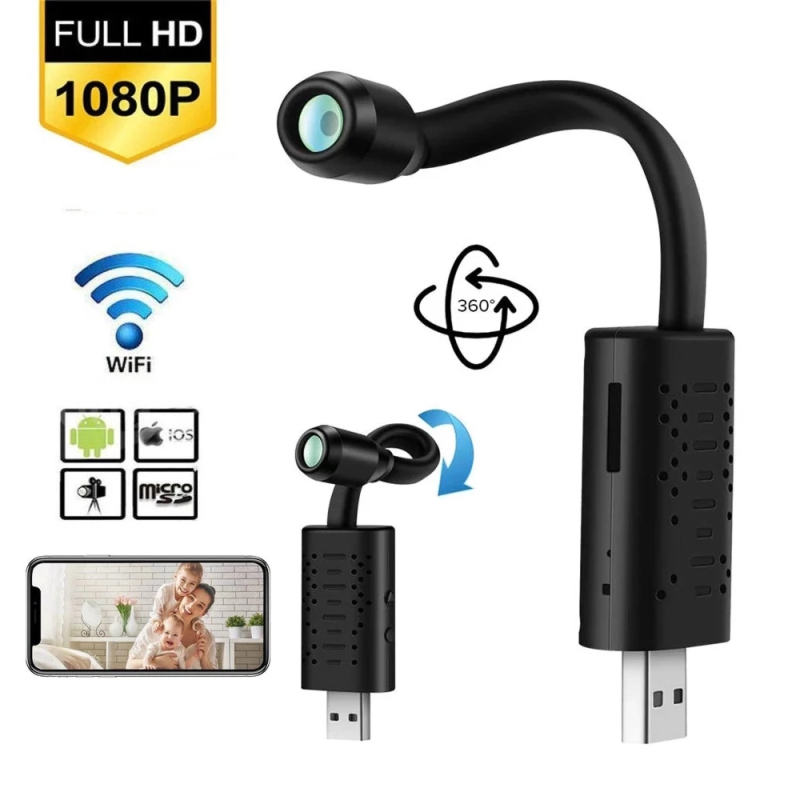 Camera Giám Sát - Camera Mini Wifi W11 Mini PRO Kết Nối Cổng USB Cao Cấp , Camera Quay l..én FullHD 1080P Siêu Nét Giá Rẻ Góc Quay Rộng, Phát Hiện Chuyển Động Âm Thanh 2 Chiều Camera Mini, Máy Quay Phim.