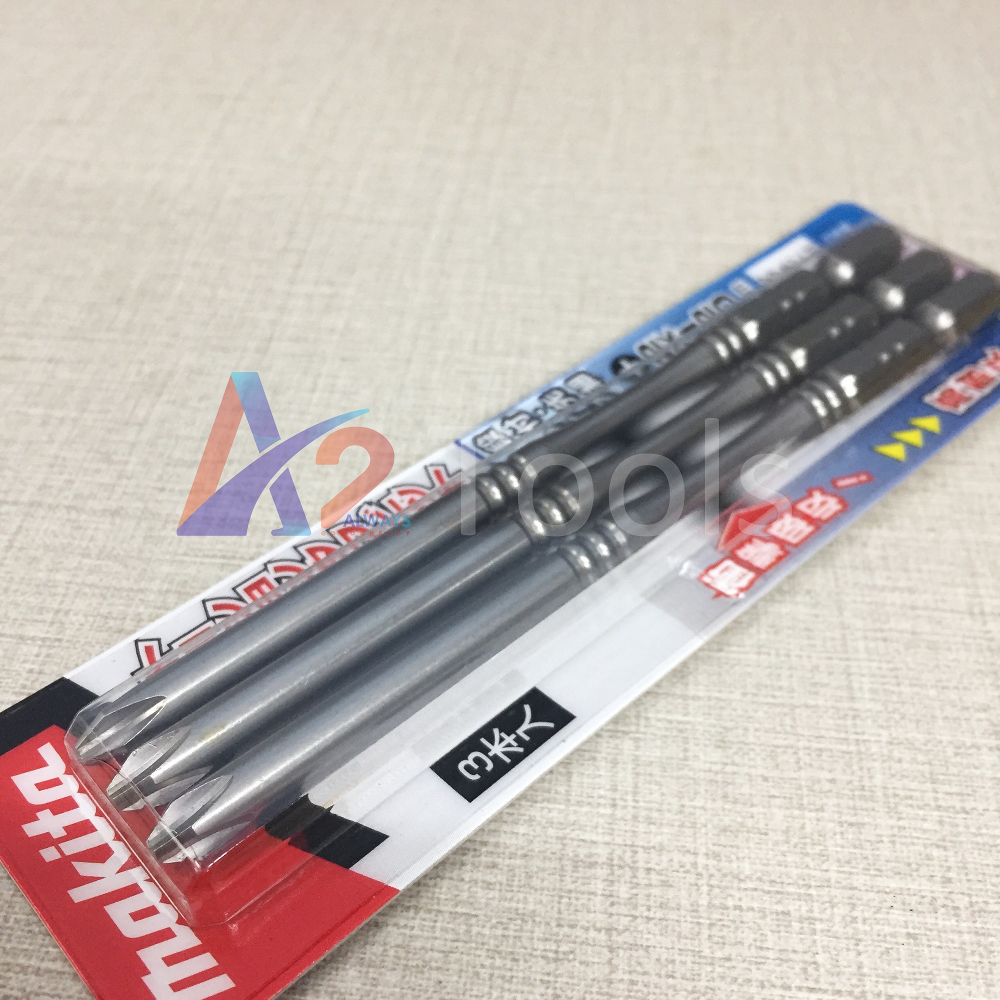Bộ 3 mũi vít 1 đầu PH2x120mm Makita A-57504