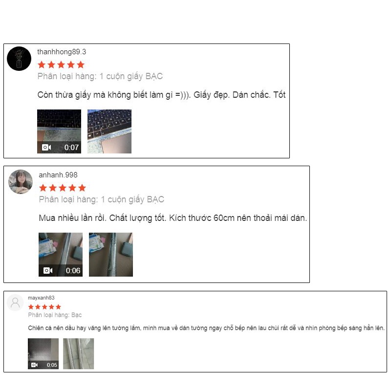 Cuộn giấy bạc dán bếp cách nhiệt chống thấm bền đẹp 3m
