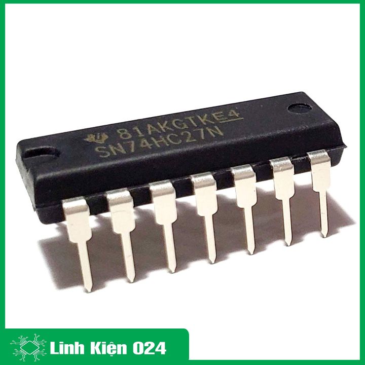 IC 74HC27 Triple 3-input NOR gate DIP14 điện áp cấp 5VDC