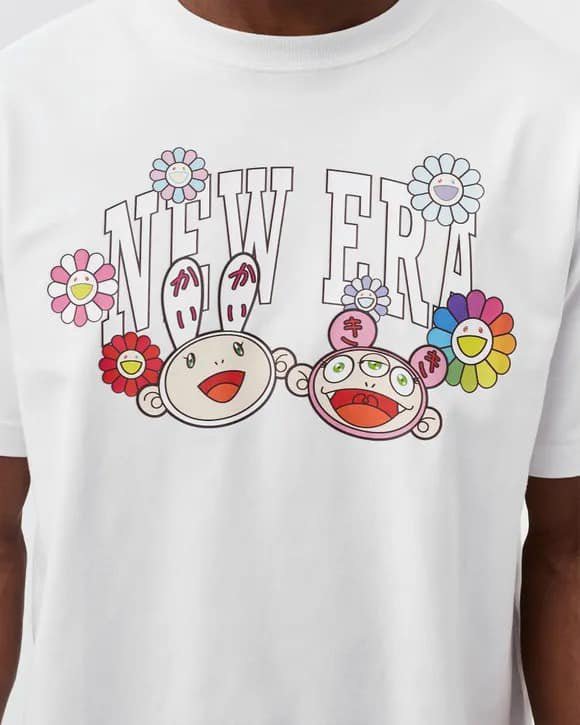 [CHÍNH HÃNG] ÁO NEW ERA x  TAKASHI MURAKAMI ĐEN/TRẮNG