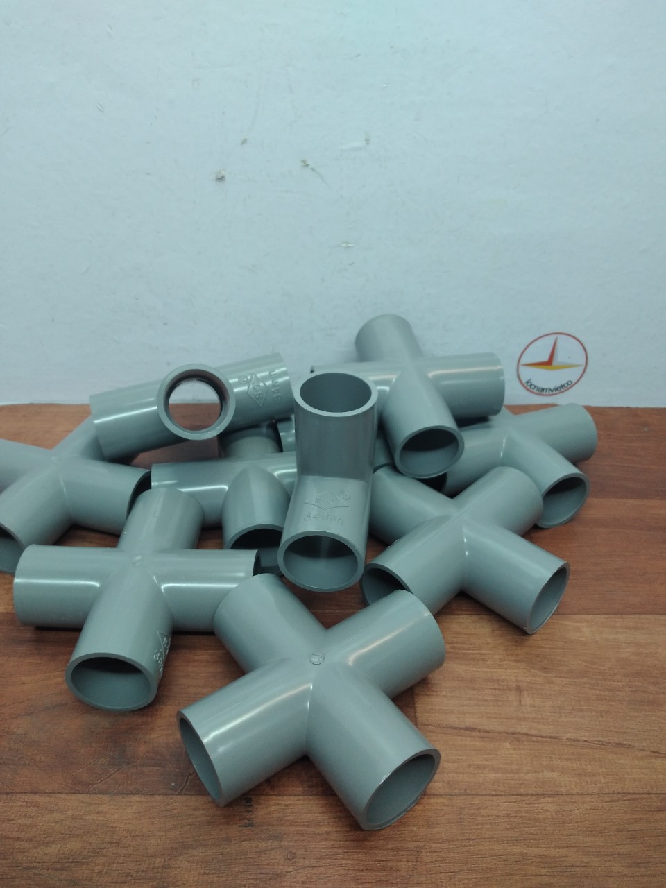 Chữ thập (dấu cộng ) nhựa PVC phi 34