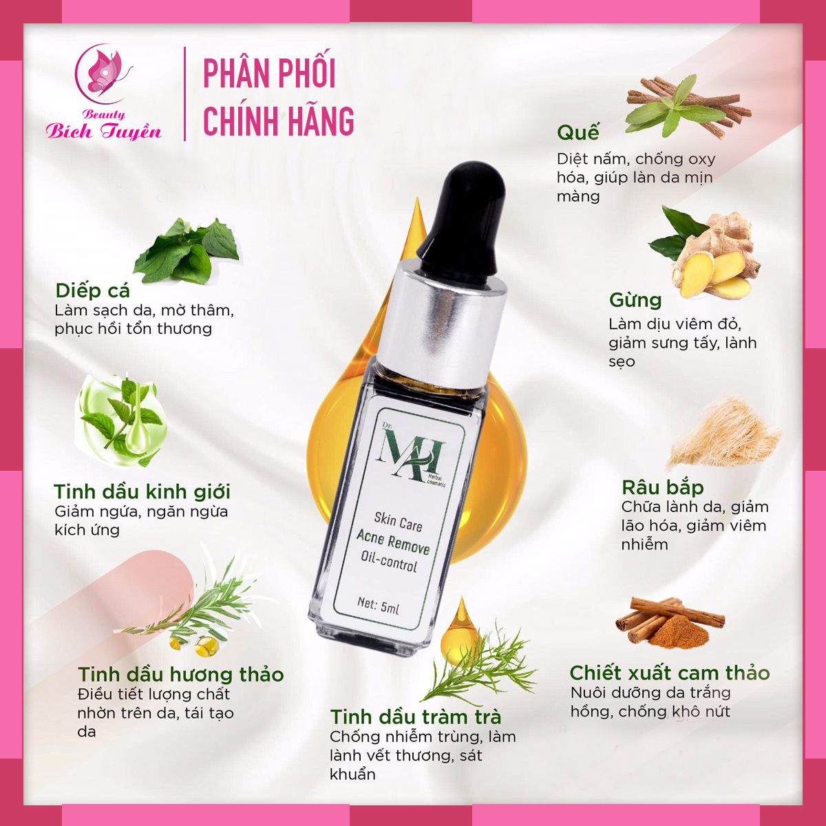 Serum Mụn Thảo Mộc DRMAI Giảm Thâm Mụn