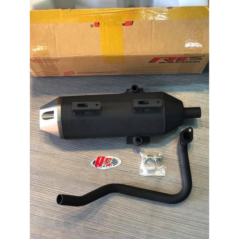 PÔ TĂNG MẪU ZIN BÔ XE Vario / Click 2017 - 2018 - 2019 R8 RACING EXHAUST SYSTEM TRUE