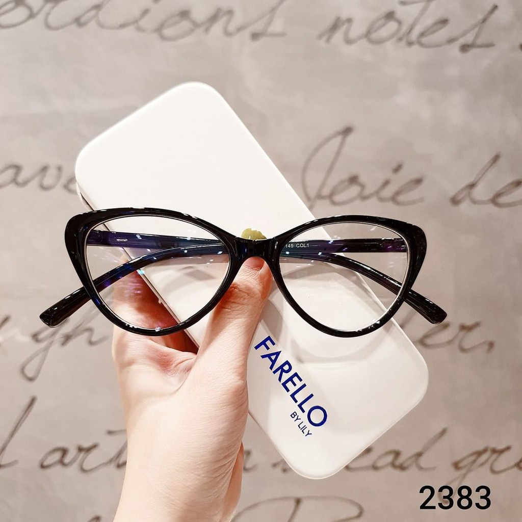 Gọng Kính Mắt Mèo Nhựa Siêu Dẻo Basic 2383