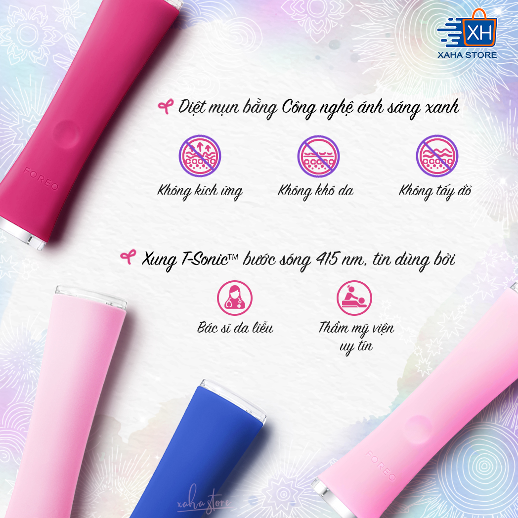 [Hoàn Tiền MAX] FOREO Espada / FOREO Espada 2 - máy diệt mụn bằng ánh sáng xanh - Chuẩn Authentic