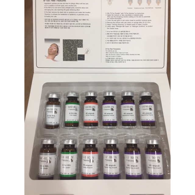 Liệu Trình Thay Da Sinh Học B TOX PEEL 1 Cặp tảo 2 màu