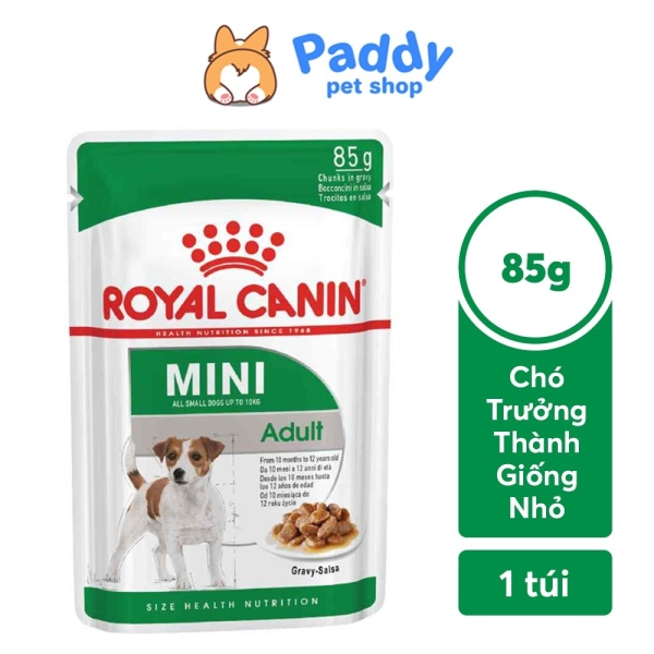 Đồ dùng cho thú cưng đồ ăn Đồ chơi☬  Pate Cho Chó Royal Canin Mini Adult 85g