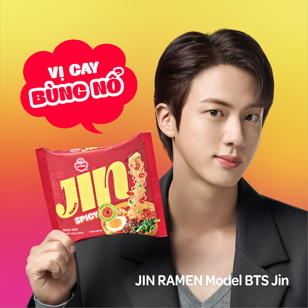 Combo 6 Ly Mì Jin Cay Hàn Quốc Otoki 65gx6