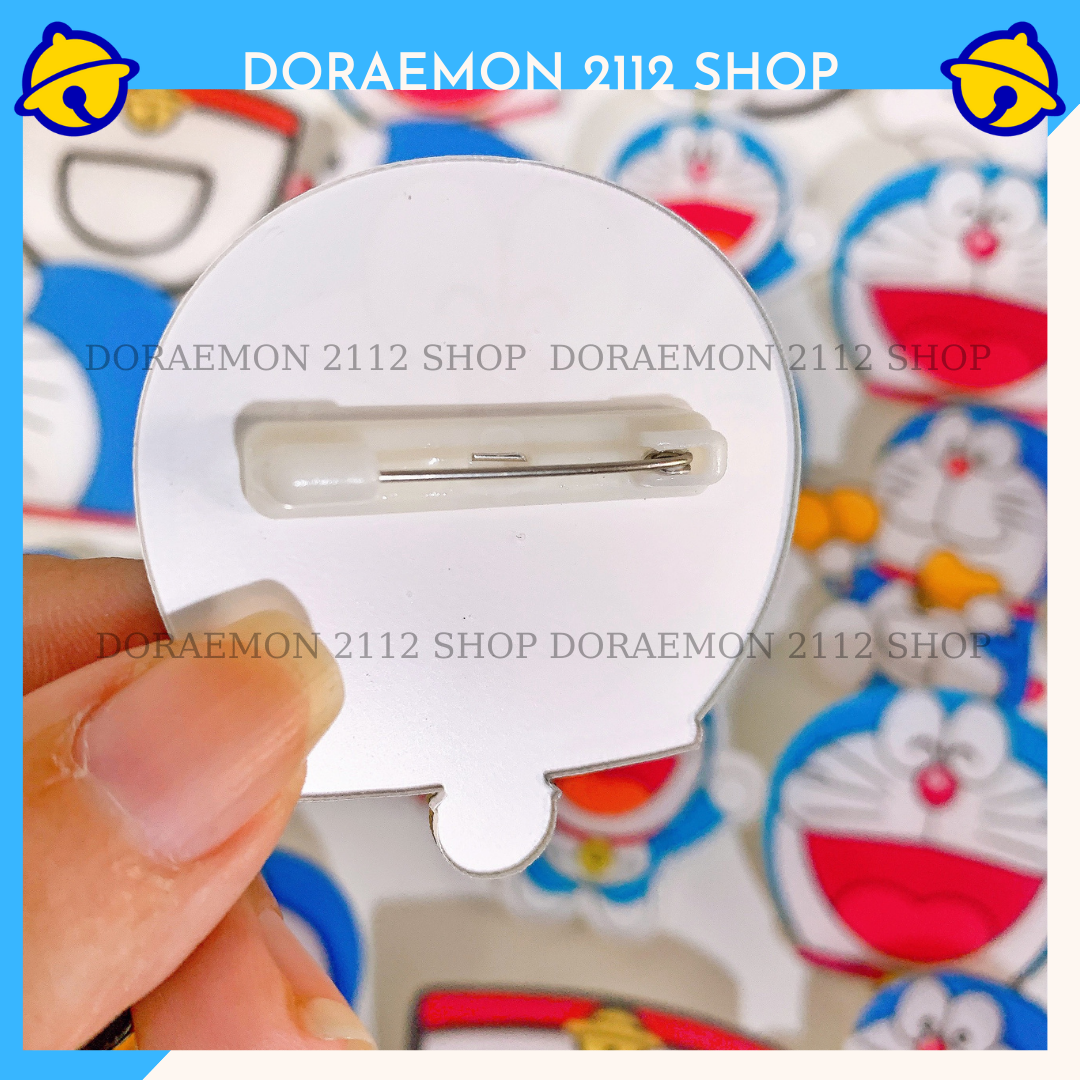 Huy hiệu Doraemon cài áo - trang trí balo