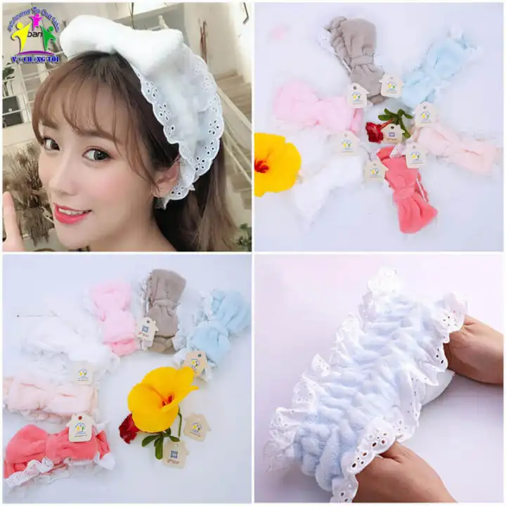 Băng đô bờm turban rửa mặt BD01 - hình 9