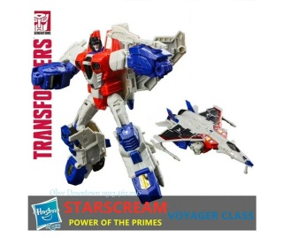 STARSCREAM - Robot cao 18cm lắp ráp thành Máy bay phản lực - Transformers dòng POWER OF THE PRIMES thumbnail