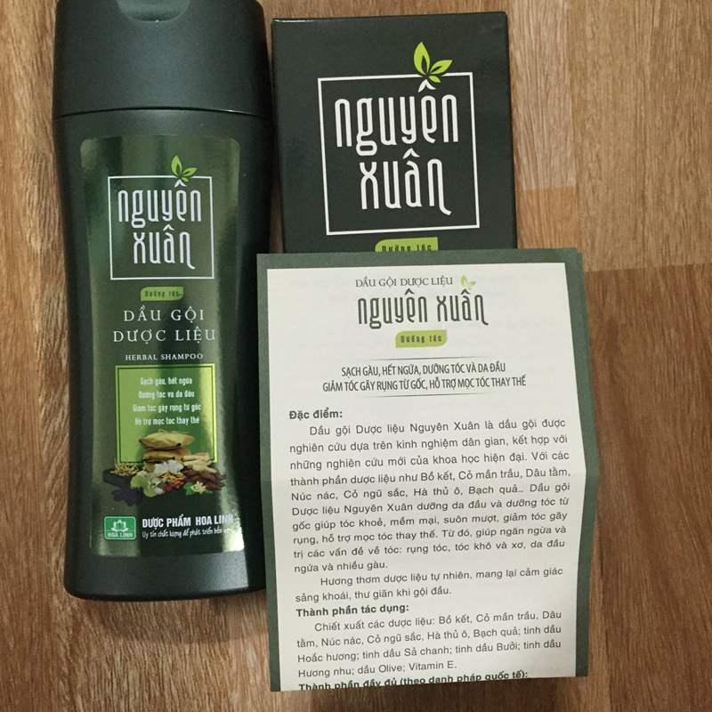 DẦU GỘI NGUYÊN XUÂN màu xanh