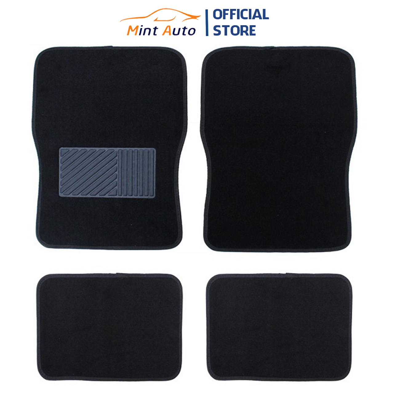 04 PCs set premium non slip velvet carpet floor mats for car, car 4-5-7 seat