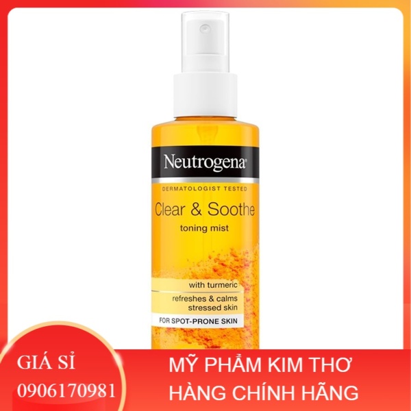 Xịt khoáng Neutrogena Clear & Soothe Toning Mist 125ml
