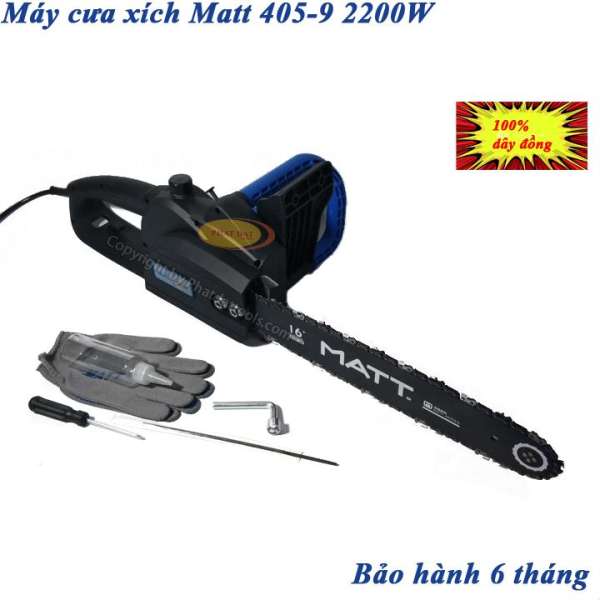 Máy Cưa Xích Dùng Điện MATT 405-9 Công Suất Lớn 2200W- Bảo hành 6 Tháng