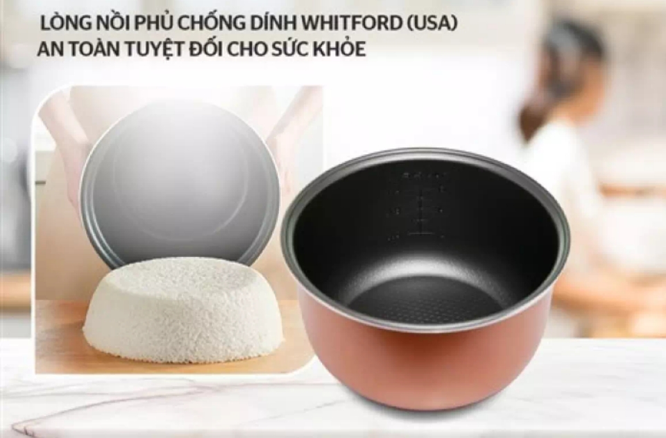 nồi cơm điện 1.8l shd8607w sunhouse
