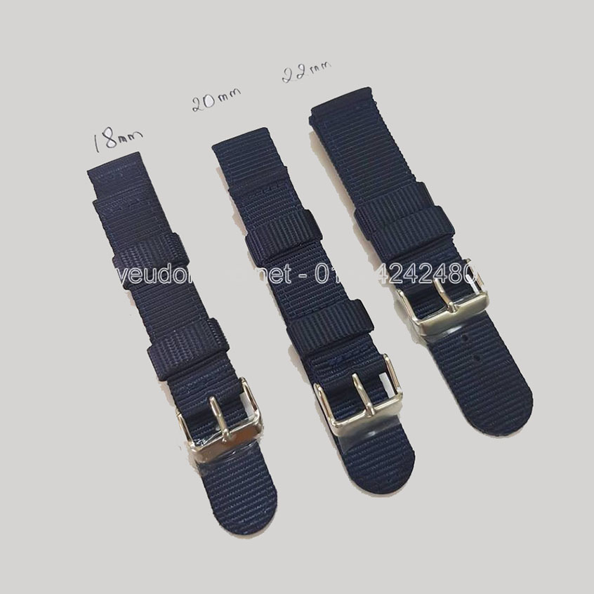 Dây vải Nato cho đồng hồ Loại Dày 2 lớp