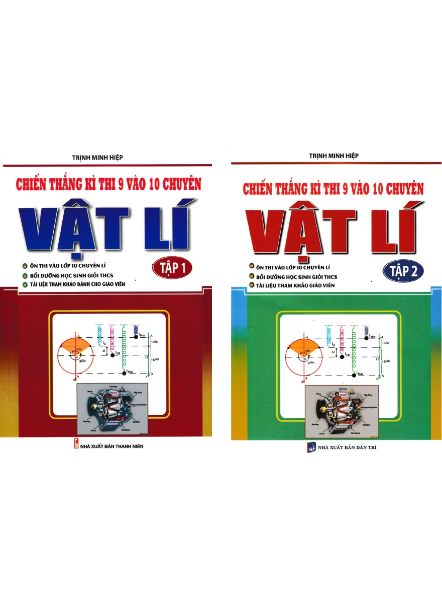 Sách - Combo Chiến Thắng Kì Thi 9 Vào 10 Chuyên Môn Vật Lí ( Tập 1+ Tập 2) - KV - Newshop