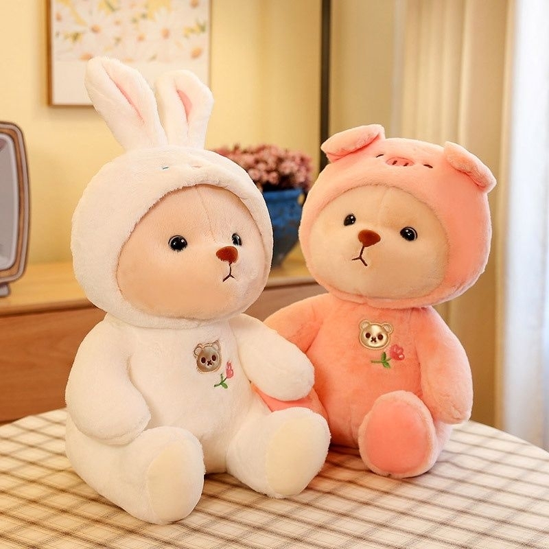 Gấu nhồi bông mặc áo đáng yêu 25cm