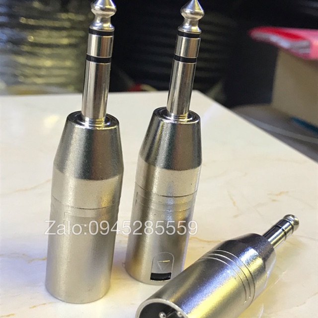 Jack chuyển canon xlr đực ra 6.5 đực mã lb2017