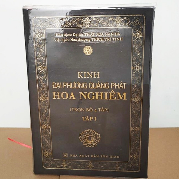Sách - trọn bộ 4 quyển kinh đại phương quảng phật hoa nghiêm