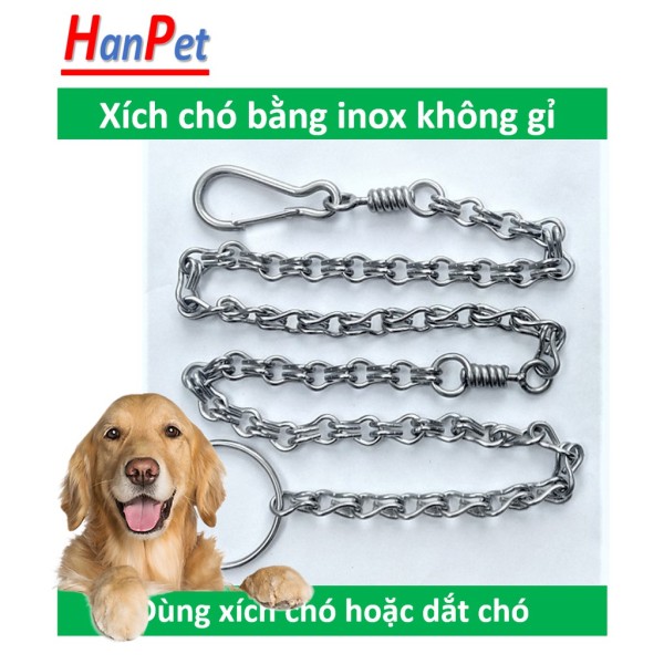 Hanpet - Xích Inox cho chó, mèo (4 size)
