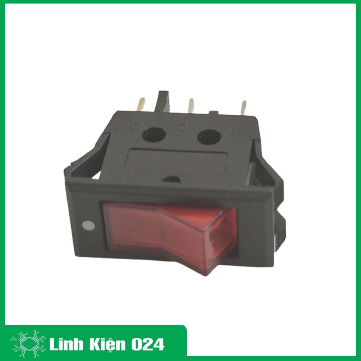 Công tắc bập bênh KCD2-01 10A / 250V 3 chân có đèn báo