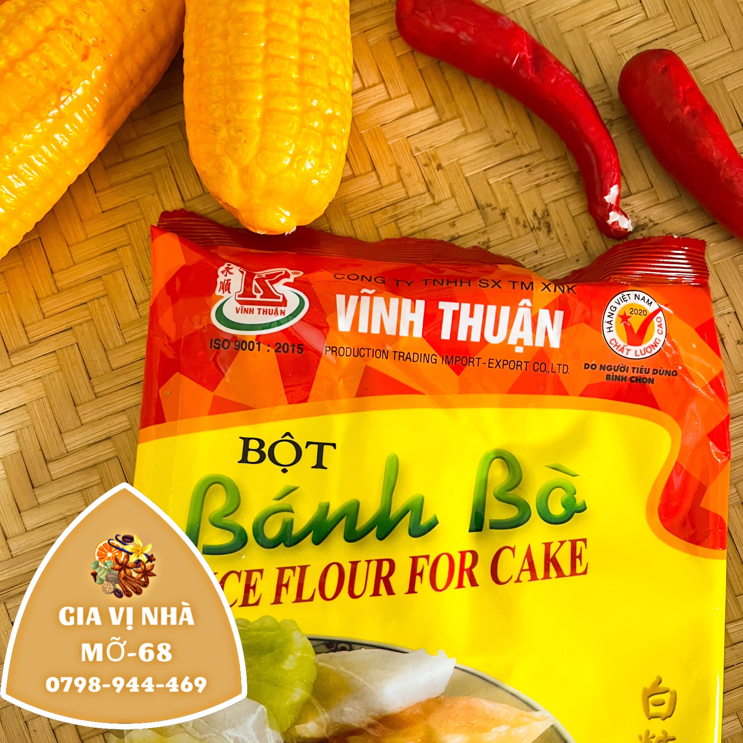 Bột bánh bò vĩnh thuận có sẵn men - gói 400gr