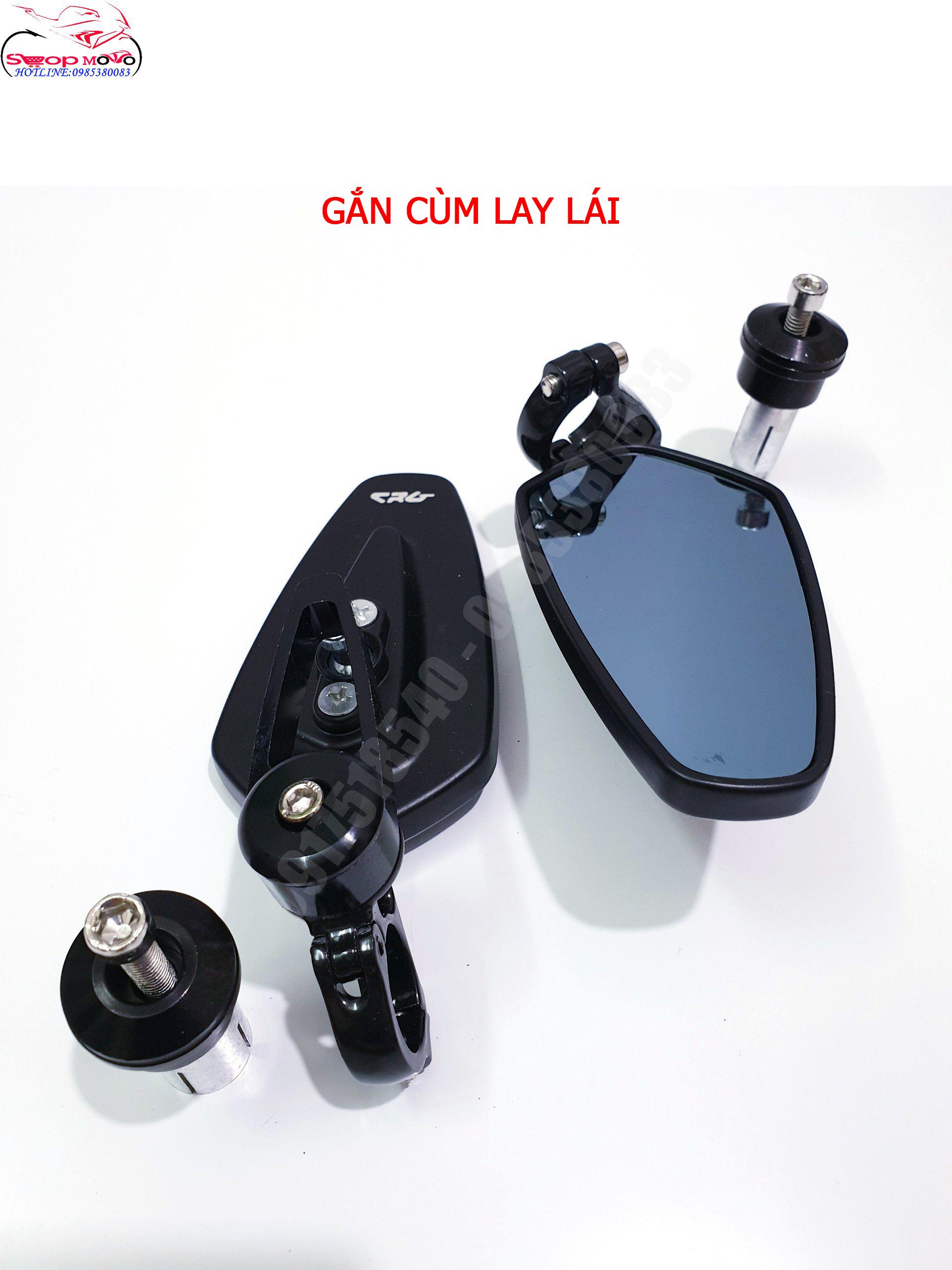 Kiếng chiếu hậu (Gương Gù) CRG gắn gù (màu đen)