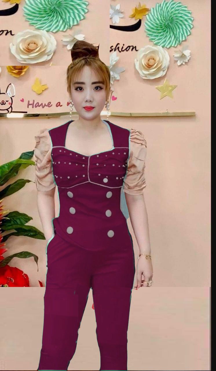 Set bộ nữ quần dài chất liệu thun cát hàn