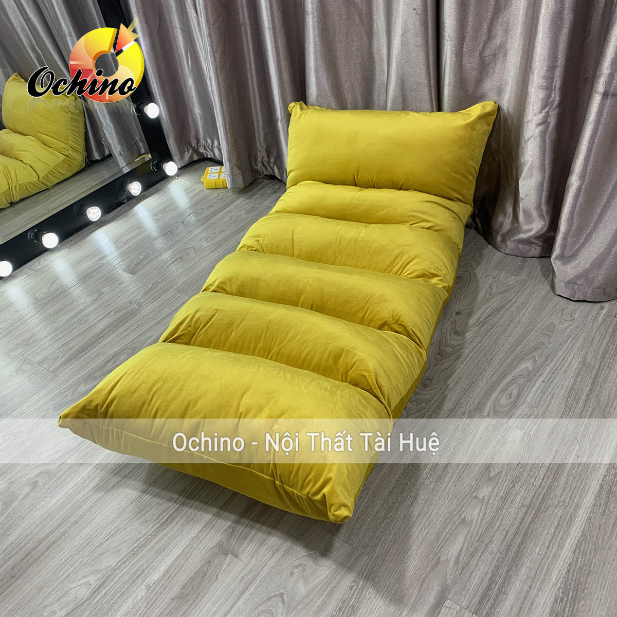 ( FREE Ship) Ghế Bệt Tựa Lưng Tatami Kumo 1m4-60cm, GHế Lười Thư Giãn ( Đủ màu)