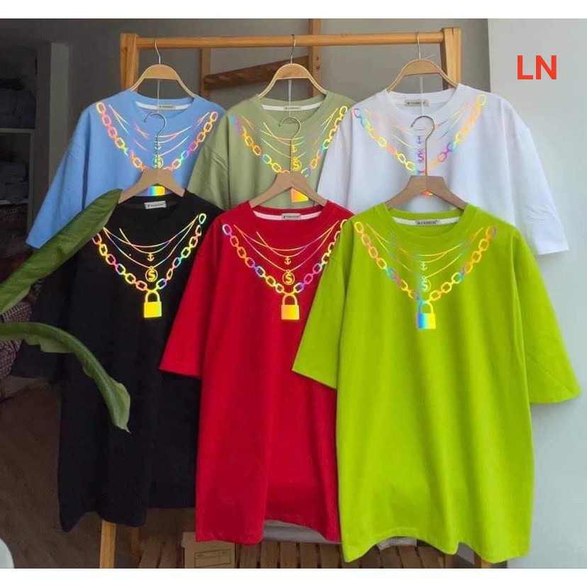 Áo phông phản quang xích bảy màu HARI0321
