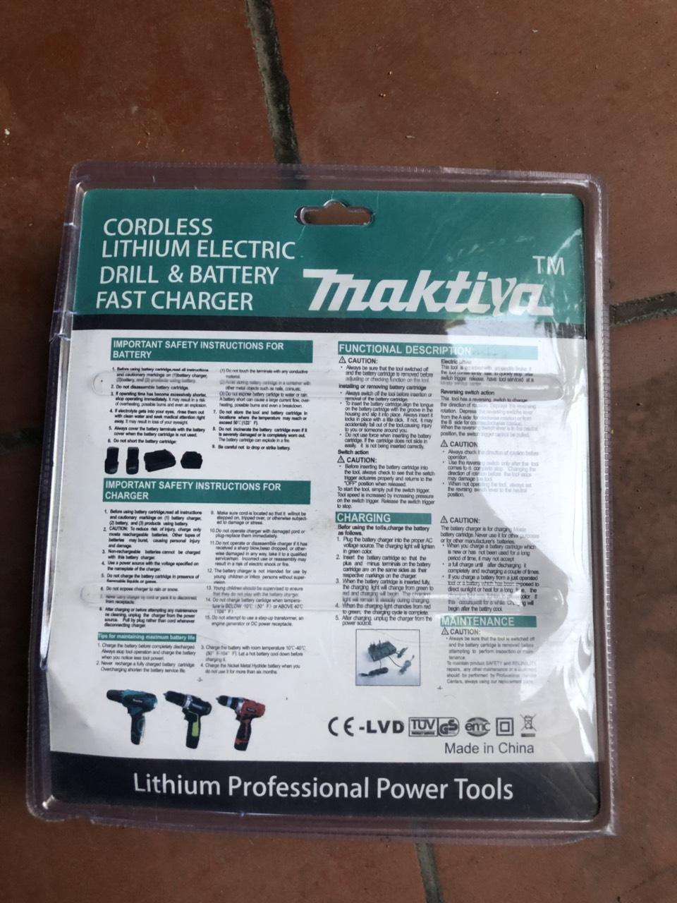 khoan pin 12v makiya mẫu mới 2020