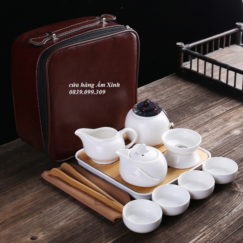 Bộ ấm trà du lịch (kèm cả khay)