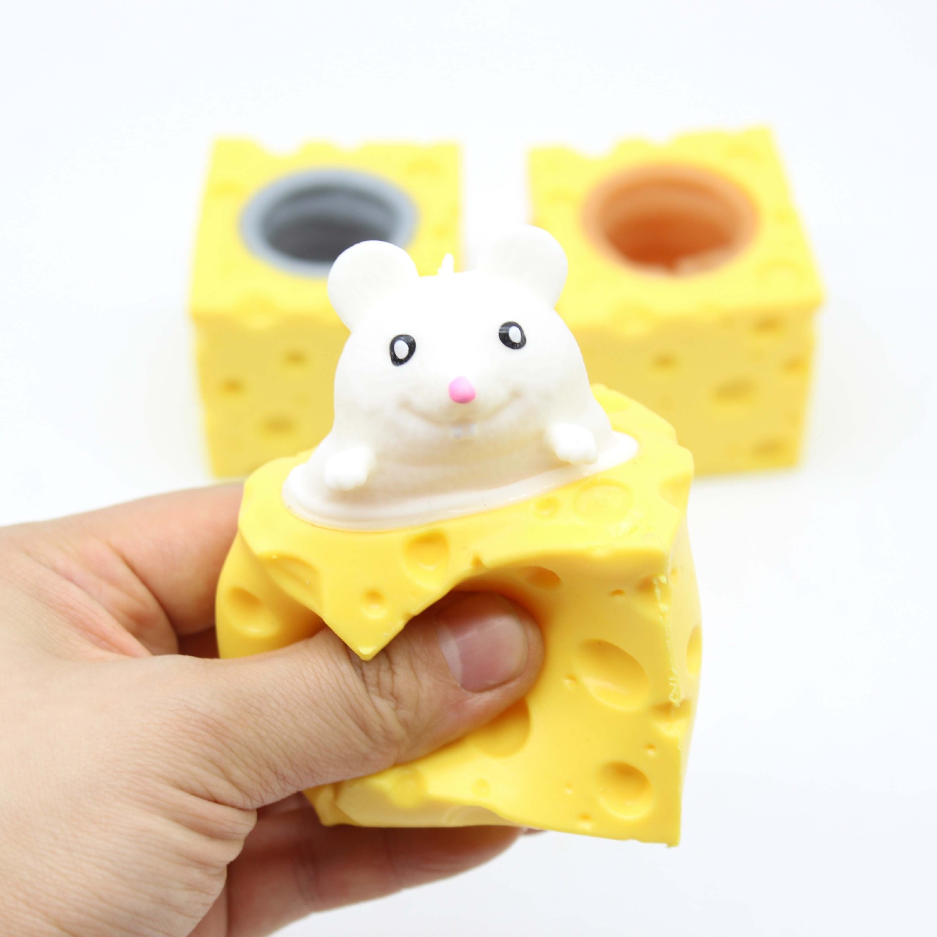 Đồ chơi Chuột bóp dẻo, Squishy Chuột phomat