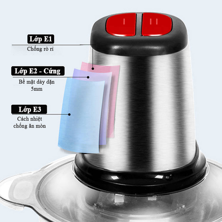 Máy xay thịt và thực phẩm 2 lít công suất 300W