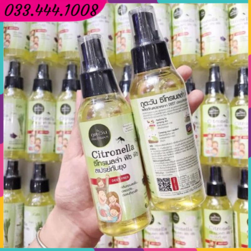 Xịt chống muỗi Citronella Phutawan Thái Lan 100ml - Gò Vấp