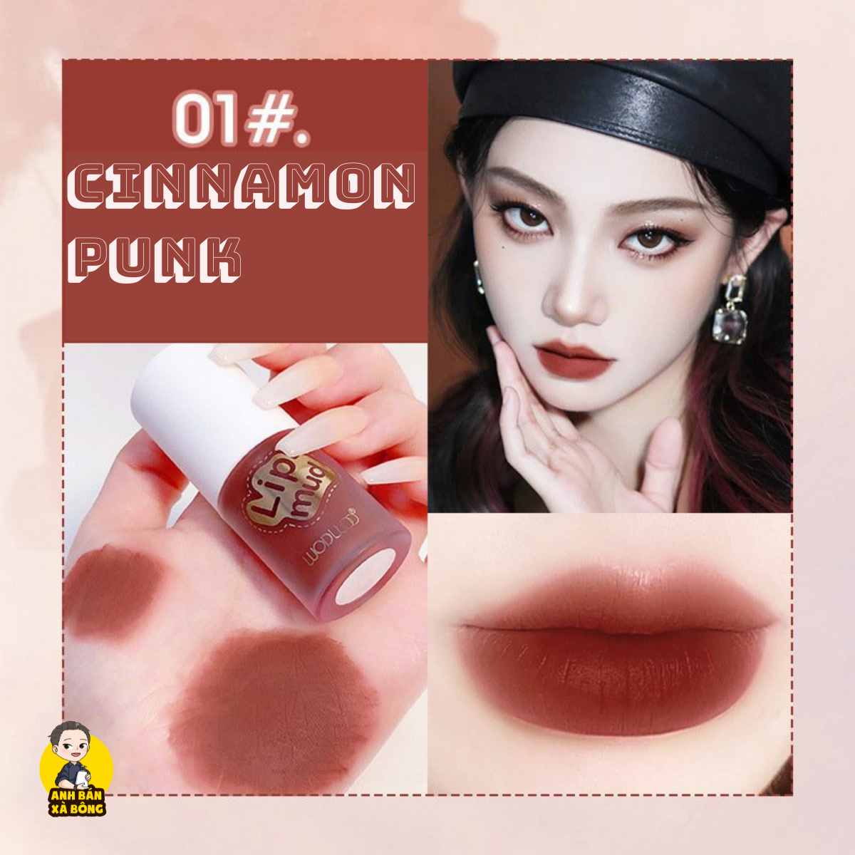 Son Kem Lì WODWOD Mousse Feather Lip Clay W868