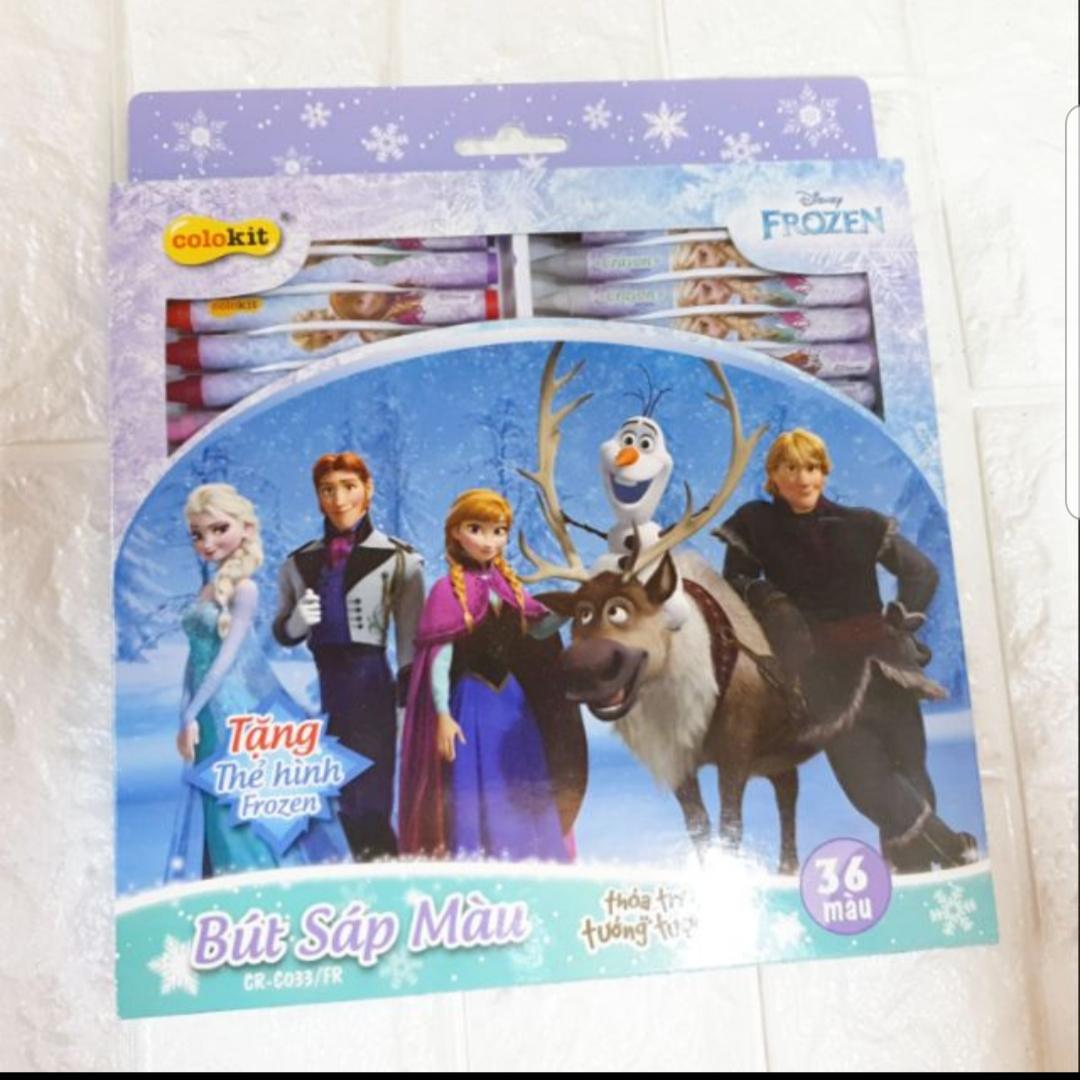 Hộp 36 bút sáp màu colokit disney frozen cr-c033/ fr cho bé